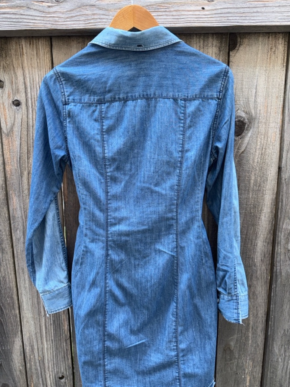 Rag and Bone Indigo Denim Destroyed Sadie Dress Size Small - Picture 8 of 10
